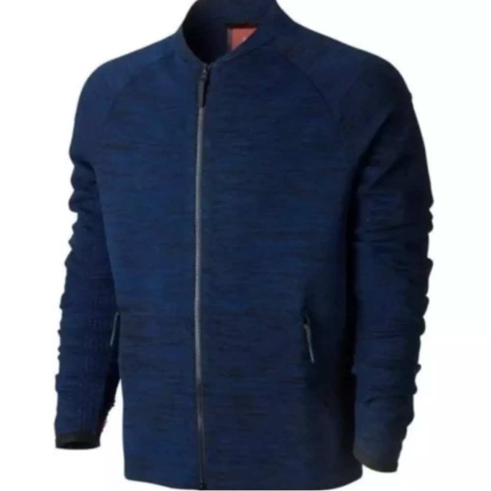 Nike Tech blue Knit Activewear Jackets for Men Men's Navy Blue Sweater size XXL